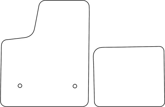 Set de tapis de sol en velours pour Fiat Topolino 2023- - finition bleue