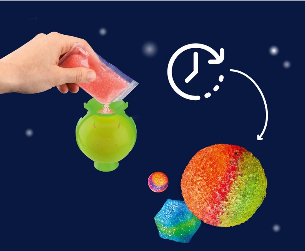 KOSMOS Bouncing Balls - Experimenteerset - Maak Je Eigen Stuiterballen - Inclusief Glow-in-the-Dark Effecten en Wiebeloogjes - Tot 20 Stuiterballen - STEM Speelgoed - Vanaf 8 Jaar — afbeelding 4