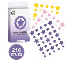 Twenty4seven® Pimple Patch Sterretjes - 216 Stuks - Puisten Patches - Tea Tree Olie - Verwijdert Mee-eters, Acne en Puistjes