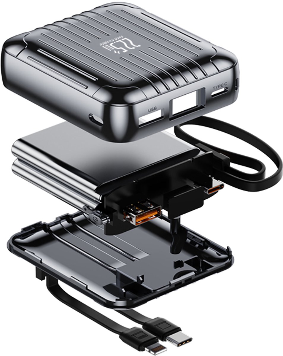 LuminexPro Super Mini Powerbank 10000mAh Snellader Draadloos - afbeelding 2