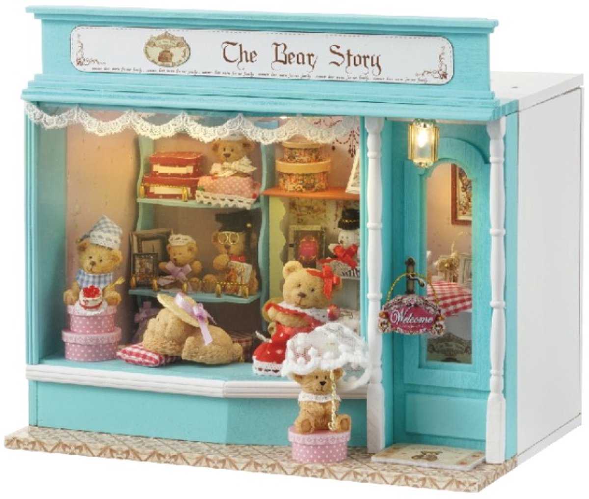 CUTE ROOM - DIY Miniatuur Houten Poppenhuis Bouwpakket - F-016 - The Bear Story