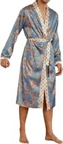 Livano Satijnen Badjas Heren - Kimono - Kamerjas - Satijn - Ochtendjas - Pyjama - Maat S