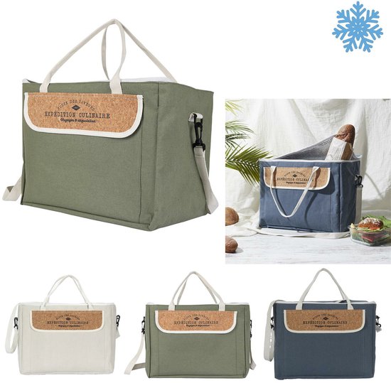 Cook Concept Koeltas Miami - voor lunch en drankjes - 18 liter inhoud - 41 x 24 x 30 cm - Draagband - wit van Cook Concept — afbeelding 2