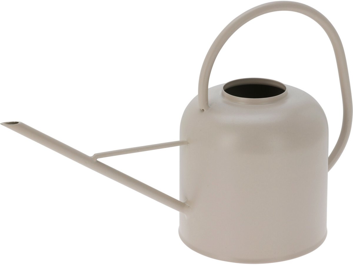 Excellent Houseware Plantengieter Retro Look - rvs metaal - grijs - 1200 ml - Gieters voor binnen -33 x 13 x 23