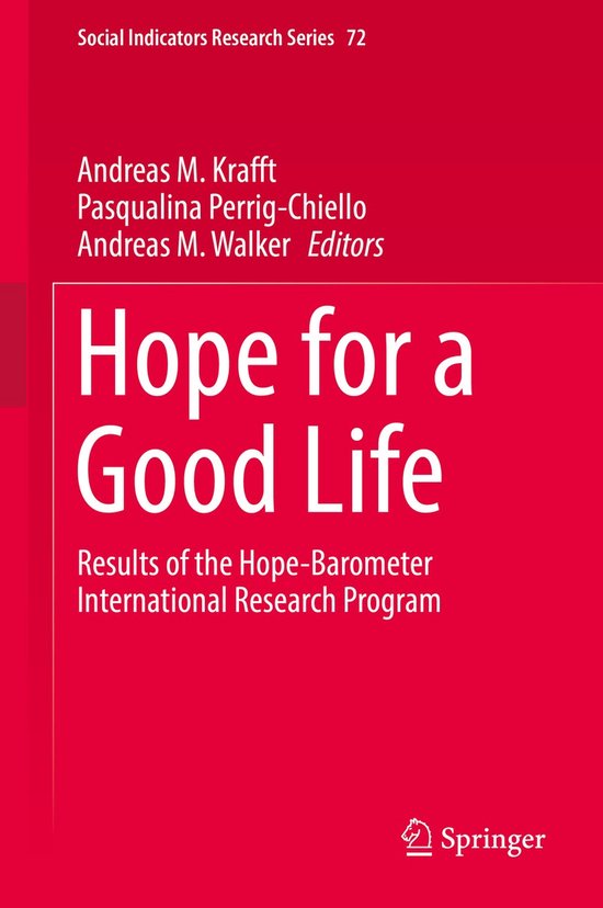 Social Indicators Research Series72- Hope for a Good Life - cover