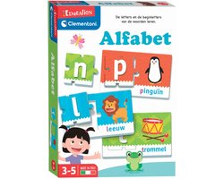 Clementoni - Letters leren - Eerste alfabet - Stukken voor kinderen - Alleen of samen spelen - Educatief Speelgoed - 3-5 jaar