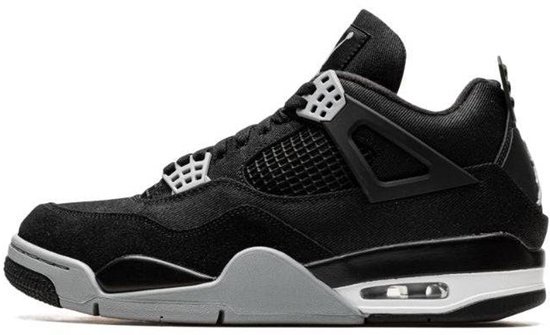 Air Jordan 4 Retro Black Canvas | bol