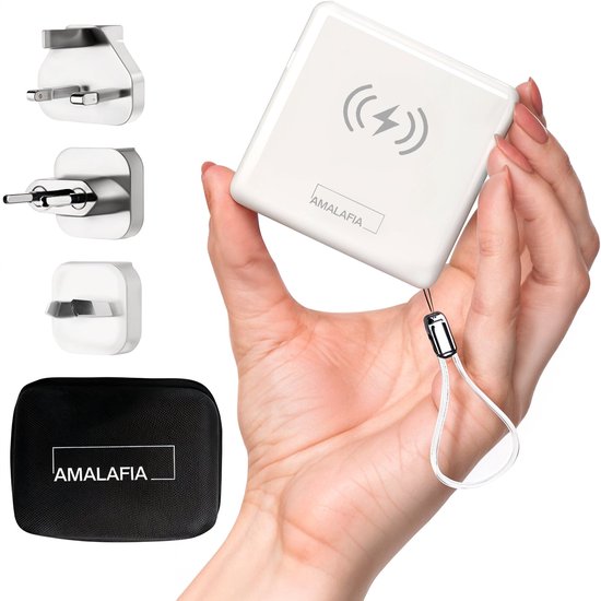 Amalafia® Powerbank 15000 mAh Draadloze MagSafe Oplader - Powerbank - €65,00