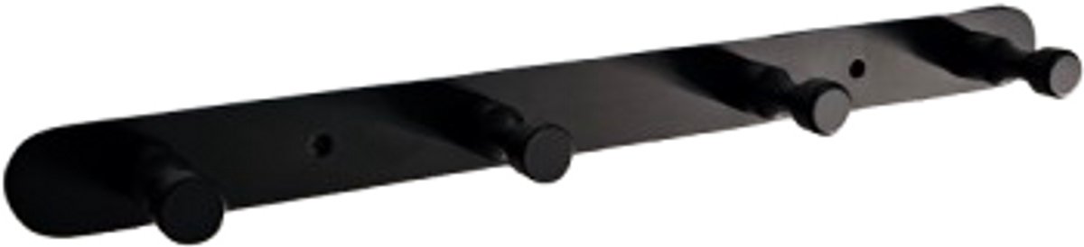 Handdoekhaken - 4 in 1 Handdoekhaak - Handdoek - Wandhaak - Muurhaak - Zwart - perfect4- 4 haken