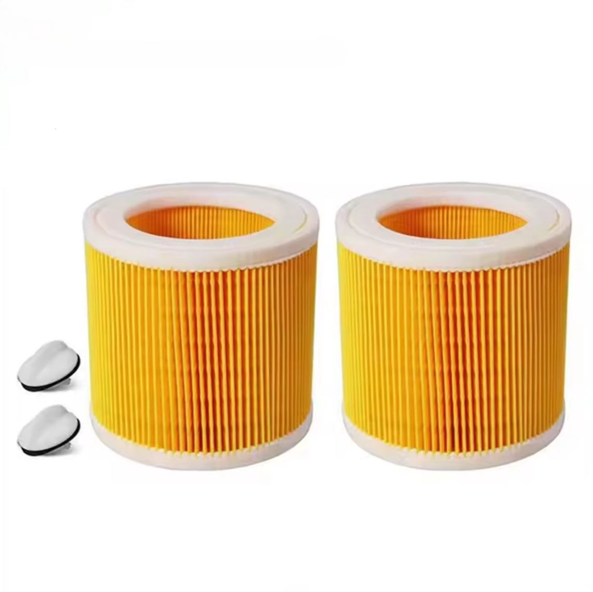 BukkitBow - Set van 2 HEPA Filters Geschikt voor Kärcher WD & MV Serie - Compatibel met WD1, WD2, WD3, MV2, MV3 en meer - Hoogwaardige Luchtfiltratie - 2 Stuks
