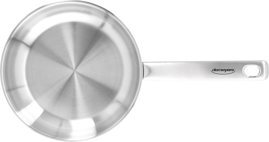 Demeyere Bistro 3 RVS Koekenpan – 20 cm Bakpan Uit Roestvrij Staal – Braadpan Geschikt Voor Alle Warmtebronnen Inclusief Inductie – Duurzaam – Volledig PFAS – PFOA – en PTFE Vrij
