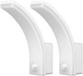 Set de 2 - Lampe d'extérieur avec détecteur de mouvement FRENIT - Éclairage de jardin 4000K - Éclairage extérieur avec IP65 - Applique 1800lm - Applique d'extérieur IK10 - Wit