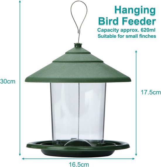Outdoor Eekhoorn-Proof Hangende Vogelvoeder Meerdere Gaten Vogelvoeder Pindazaad Staande Voeder B Outdoor Eekhoorn-Proof Hangende Vogelvoeder Meerdere Gaten Vogelvoeder Pindazaad Staande Voeder B