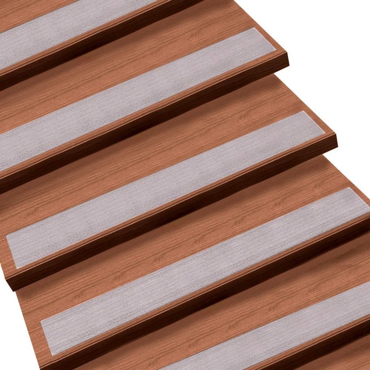 Antislipstrips voor trappen - transparant - zelfklevend - 15 stuks