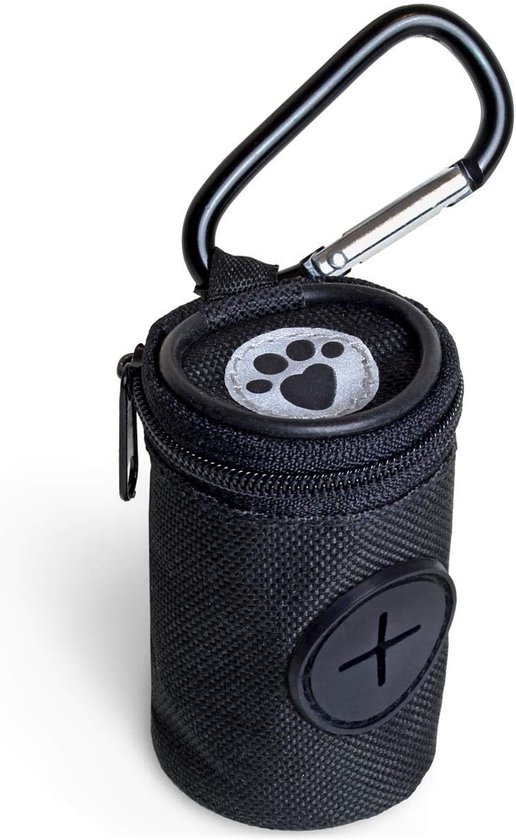 2 stuks hondenafvalzakhouder, poop afvalzak dispenser met ritssluiting, afvalzakdispenser, Oxford hondenafvalzak dispenser met klittenbandsluiting voor huisdieren