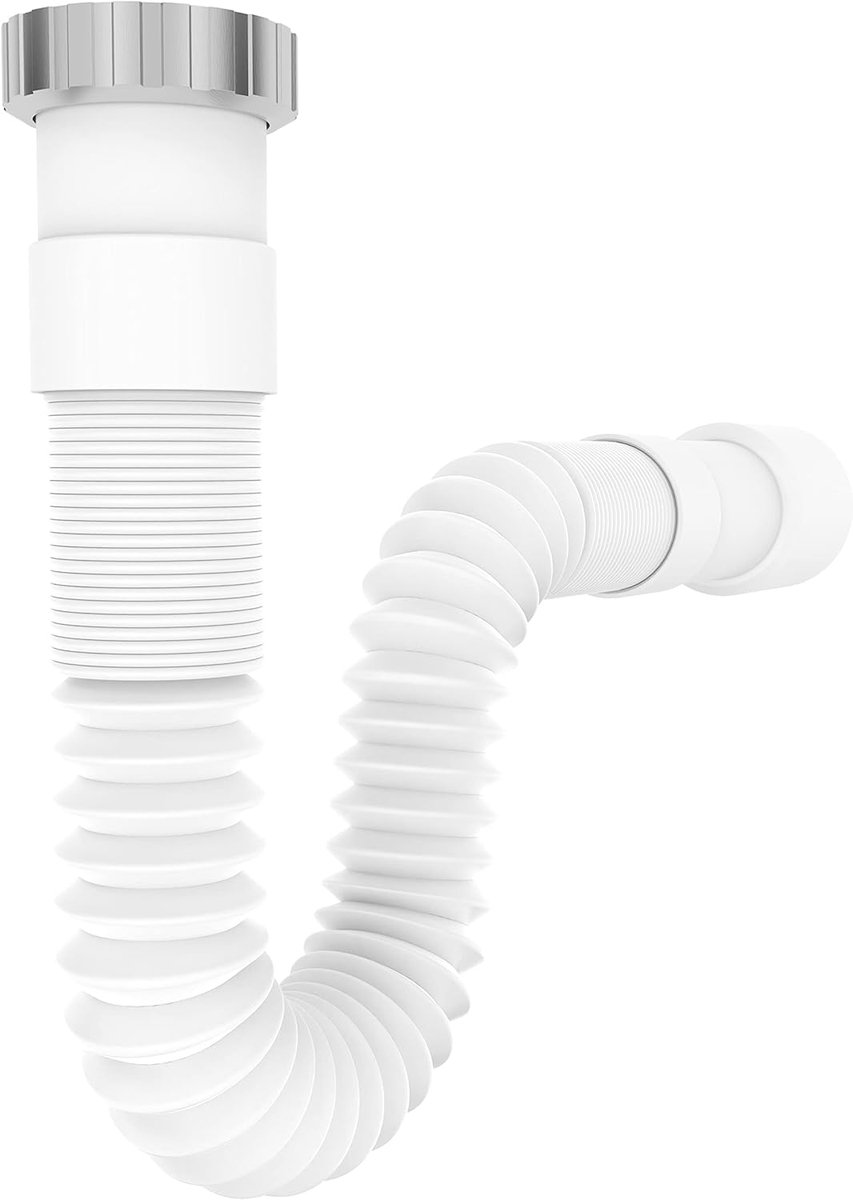 Flexibele afvoerslang - 1 1/2 inch - 320 tot 880 mm - geschikt voor wastafels