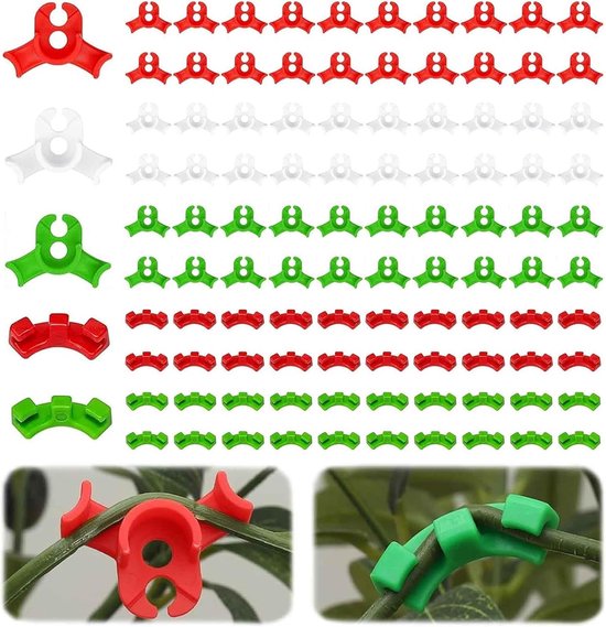 LSRVNM Broeikasklemmen, plantenclips, folie, tunnelafdekking, velgclips, kunststof folie, tuinnet (11 mm