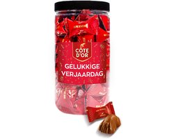 Cote d'Or Mini Bouchée chocolade met opschrift "Happy Birthday!" - chocolade verjaardagscadeau - melkchocolade met praliné - 500g