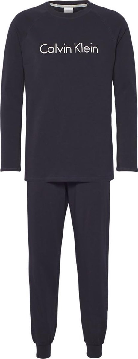 herinneringen Moreel blok Calvin Klein - Heren Pyjama Set Donker Blauw - M | bol.com