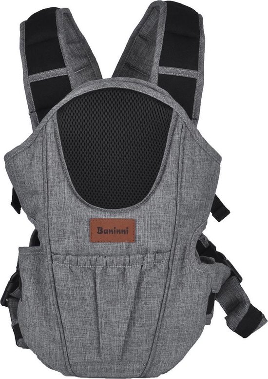 Porte Bebe Baninni Porte Ventre Sacco Prestigio Melange 2 En 1 Gris Bol Com