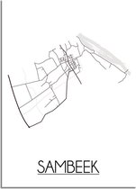 DesignClaud Sambeek Plattegrond poster A2 poster (42x59,4cm)