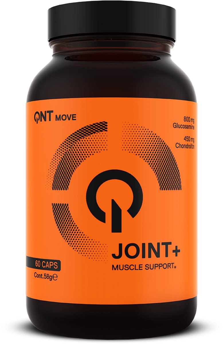 QNT JOINT + muscle support gewrichten en kraakbeen (60 capsules) met glucosamine, chondorïtine, calcium en Vit. D3
