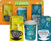 Clipper Thee Cadeaupakket - Biologische Kruidenthee - Theepakket Cadeau - Thee Geschenkset - Thee Pakket met Travel mug set - 2 x 20 theezakjes + Travel Mug - Moederdag Geschenkset