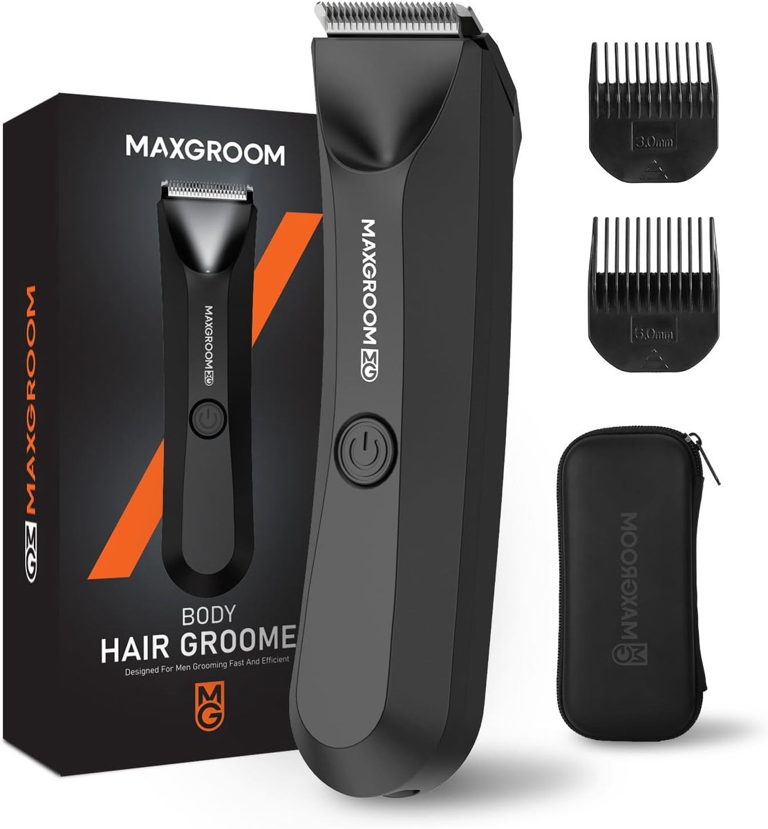 Intieme Tondeuse voor Heren - Waterdichte Lichaamshaartrimmer met USB-C en LED Verlichting