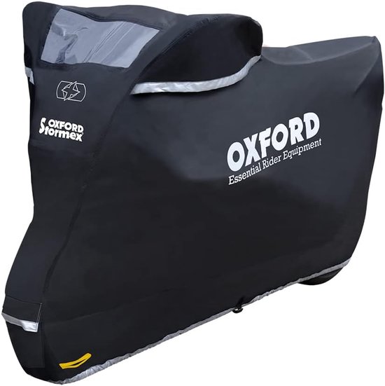 Waterdichte Motorhoes voor Motorrijders - Bescherming tegen Weer en Schade - Medium Zwart 229 x 99 x 125 cm