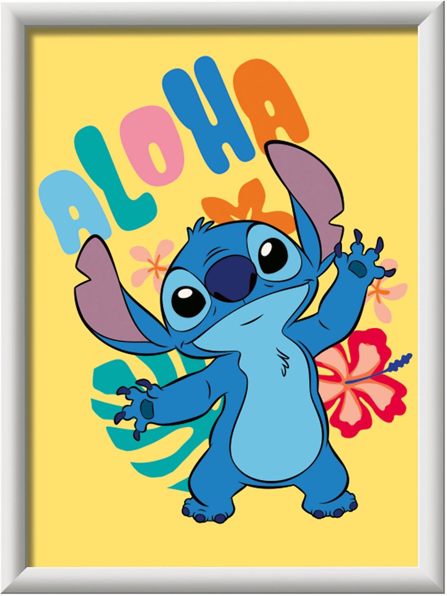 Ravensburger CreArt Disney Aloha Stitch - Schilderen op nummer voor kinderen — afbeelding 8