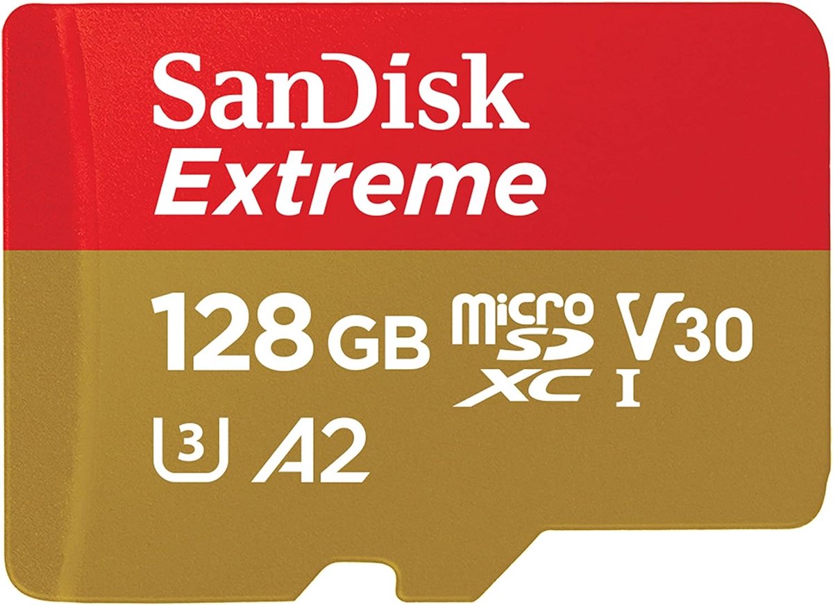 MicroSDXC Geheugenkaart 128 GB met SD Adapter - 190 MB/s Leessnelheden, UHS-I, A2, C10, V30, U3, Water- en Schokbestendig