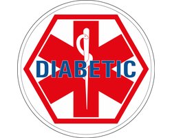 Diabetes sticker 150 mm
