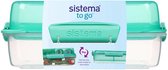 Sistema to go - Lunch Stack Lunchbox - Rectangle 1,8 litre - Rose