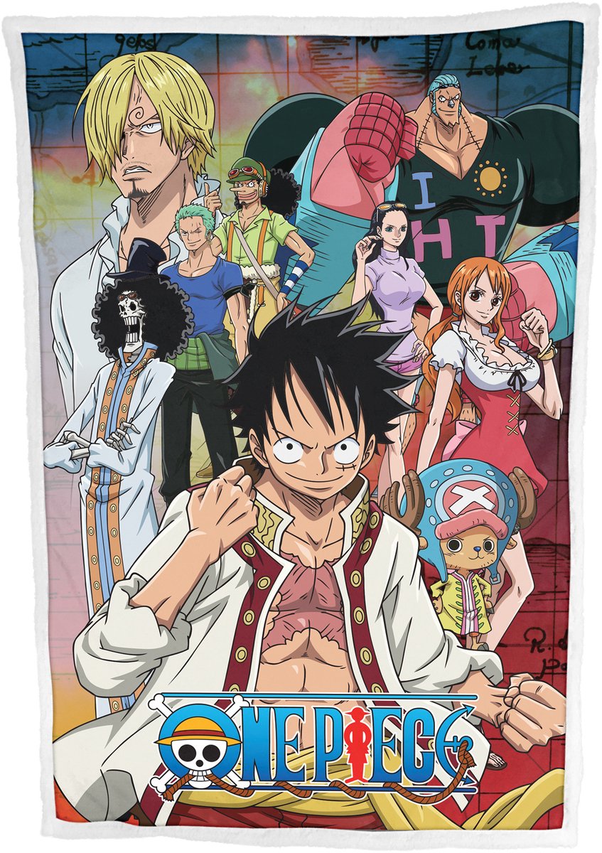 One Piece Sherpa Fleecedeken Crew - 100 x 150 cm - Polyester