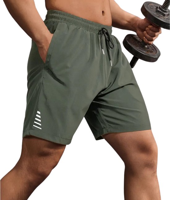 Bovista Tennisbroek Heren - Tennisshort - Tenniskleding - Padelbroek - Padel - Gym - Short - Donkergroen - Maat M