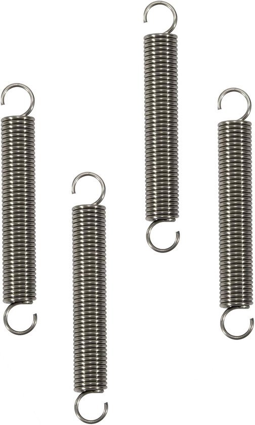 2/5/10 stks Draad Dia 0.4mm 304 Rvs Trekveer Ring Haak Trekveer pullback Lente Buitenste Dia 3mm Lengte 15mm-300mm (Color : 30mm (10pcs), Size : 3 mm
