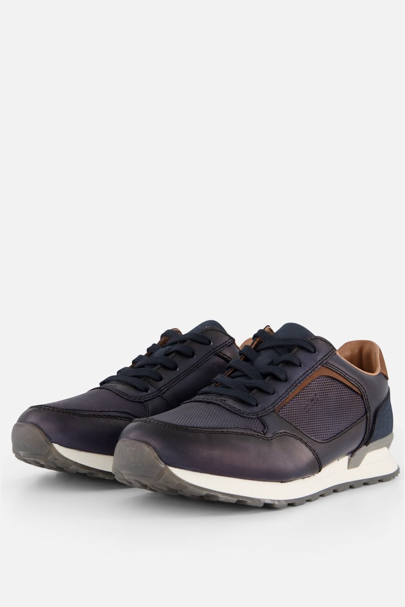 Rieker Sneakers blauw Leer - Maat 45