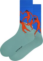Kunst sokken - La Danse: Henri Matisse - Sokken Dames 36 40 - Biologisch Katoenen Sokken - funny socks happy - Vrolijke Sokken - Grappige Sokken - Sokken Cadeau