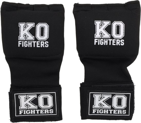 KO Fighters - Bandage Boksen - Binnenhandschoenen - Zwart