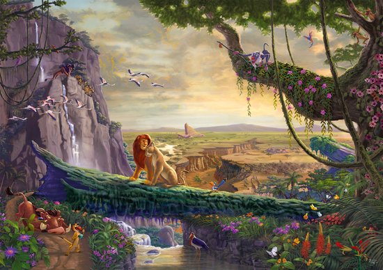 Schmidt puzzel Disney The Lion King Return to Pride Rock 6000 stukjes.
