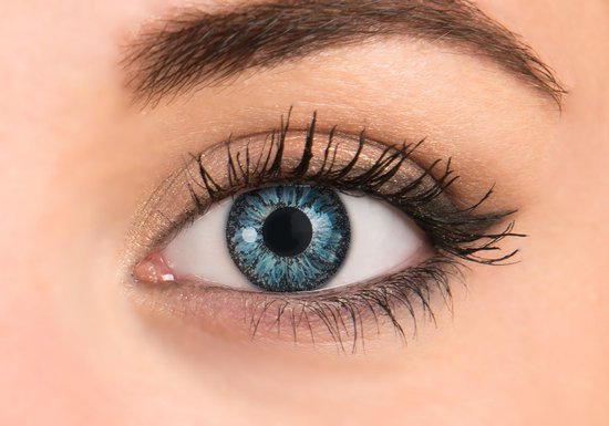 Pretty Eyes kleurlenzen blauw – 2 stuks - maandlenzen | bol.com