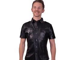 Mister B schapenleer politie shirt korte mouw small