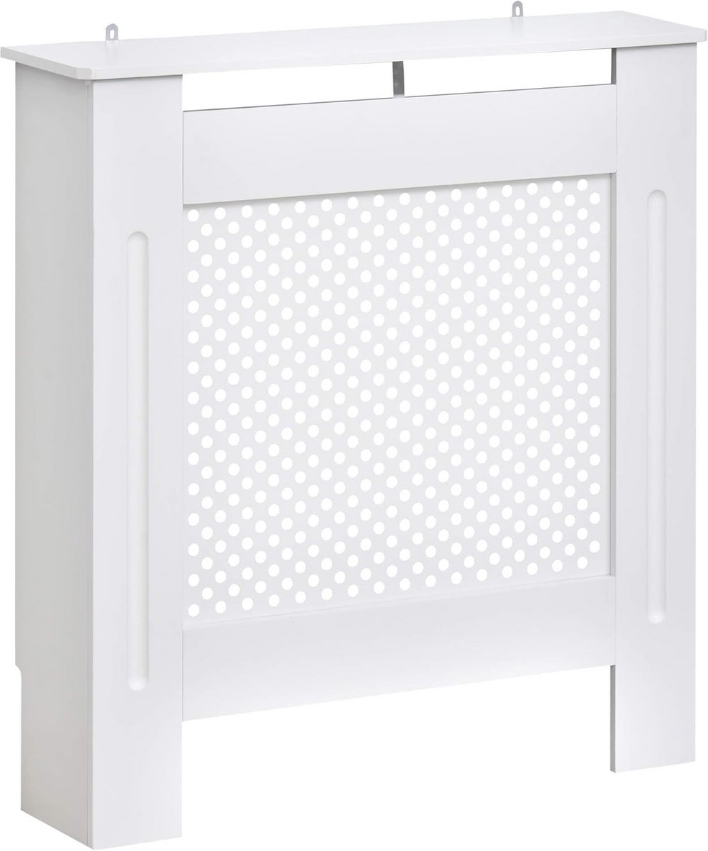 Radiatorbekleding MDF wit, 78 b x 19 d x 82 h cm - Praktische en elegante verwarmingshoes