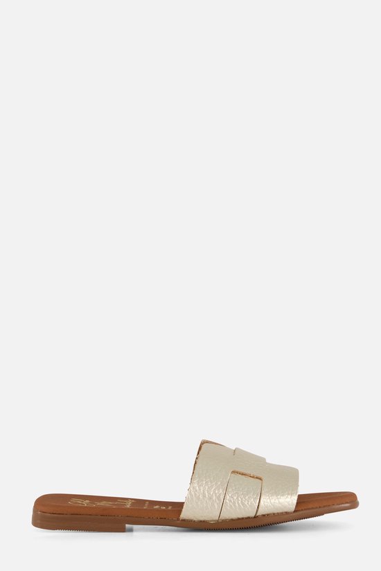 Oh My Sandals Slippers goud Leer - Maat 36