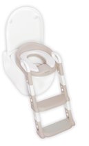 LUVION® WC verkleiner met trapje - Toiletverkleiner met opstapje voor je kind - Toilettrainer - Beige