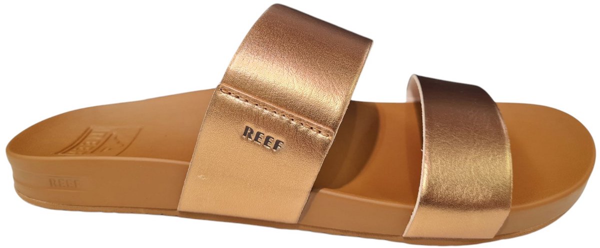 Reef Cushion Vista Copper Tan Dames Slippers Koper Zwart
