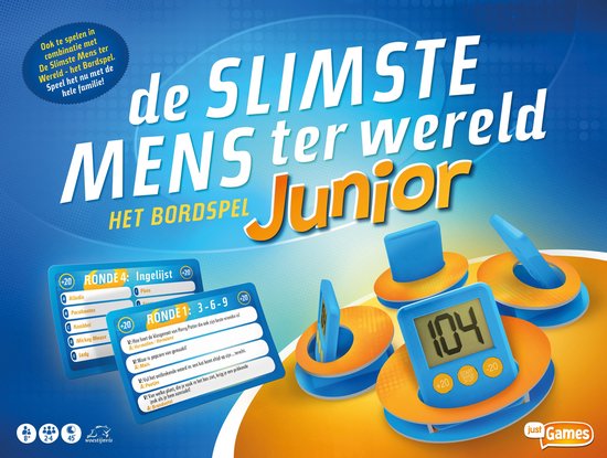 Thumbnail van een extra afbeelding van het spel De Slimste Mens Ter Wereld Junior - Kinderspel