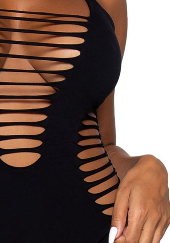 Leg Avenue - Body Racer Sans Couture avec Lacets