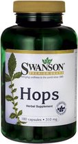 Swanson Health Hops - 180 Capsules - 620 mg Hop per dosering