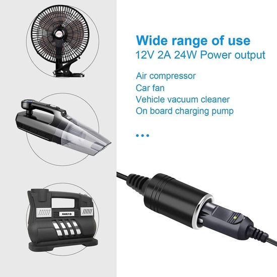 Shentian Auto Zigarettenanzünder Steckdose AC auf DC Adapter 240V bis